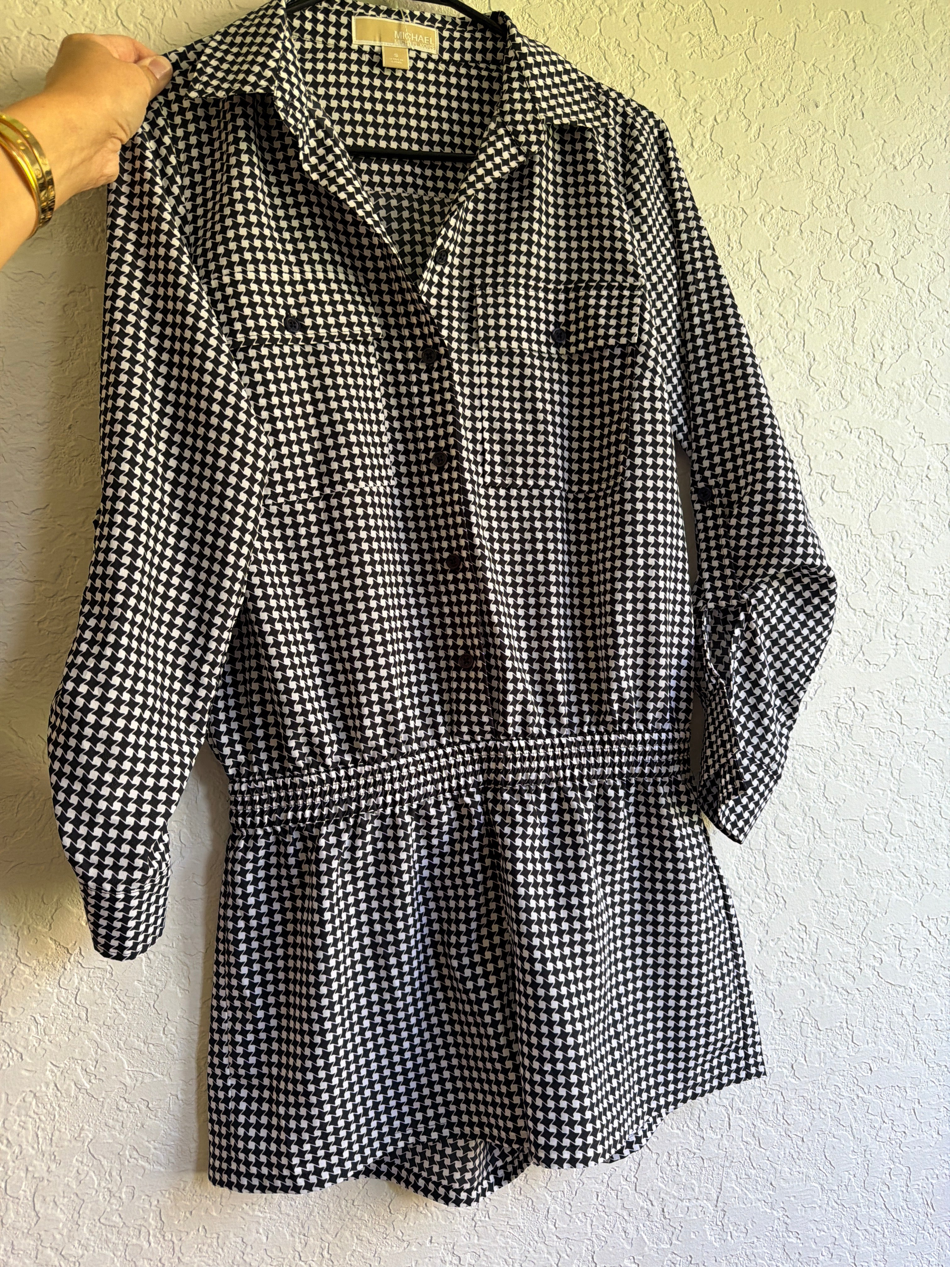 Michael Kors Houndstooth  Romper Size Small