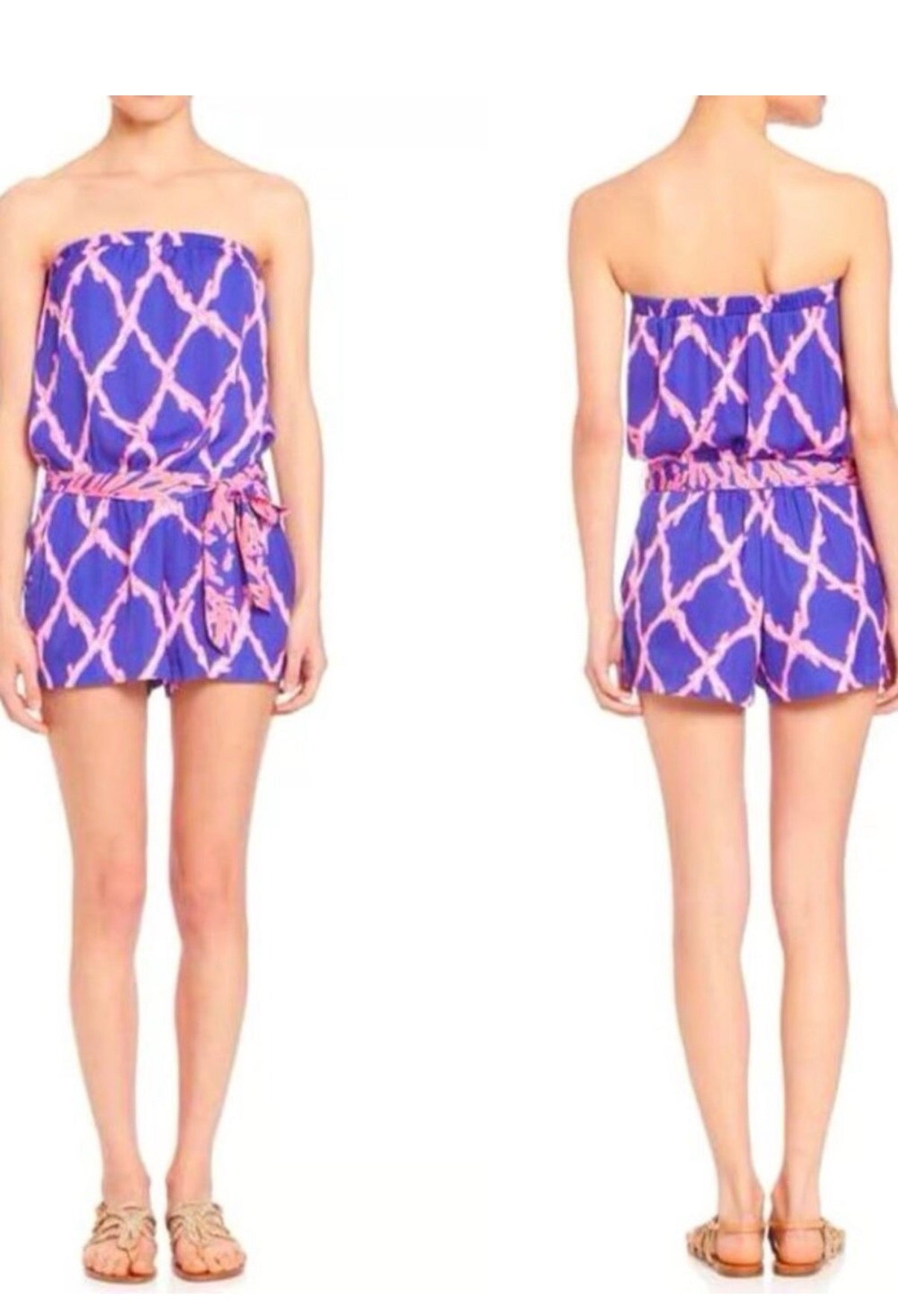 Lilly Pulitzer “Ritz” Strapless Romper Size Medium