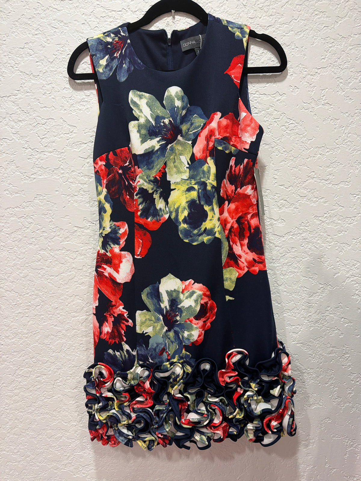 Donna Ricco New York NWT Mini Ruffle Dress Size 8