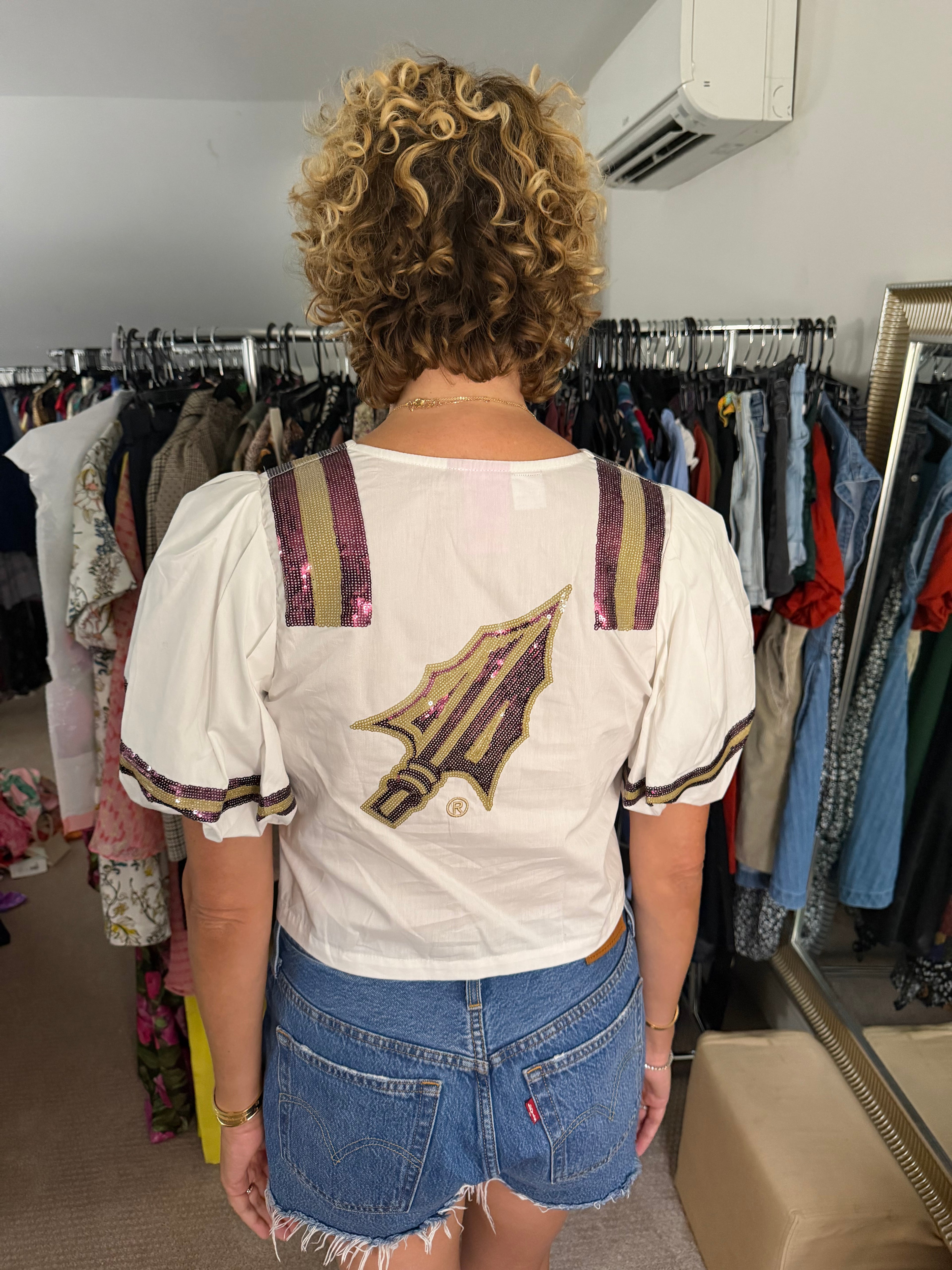 Queen of Sparkles Size XS *would fit up to a Med