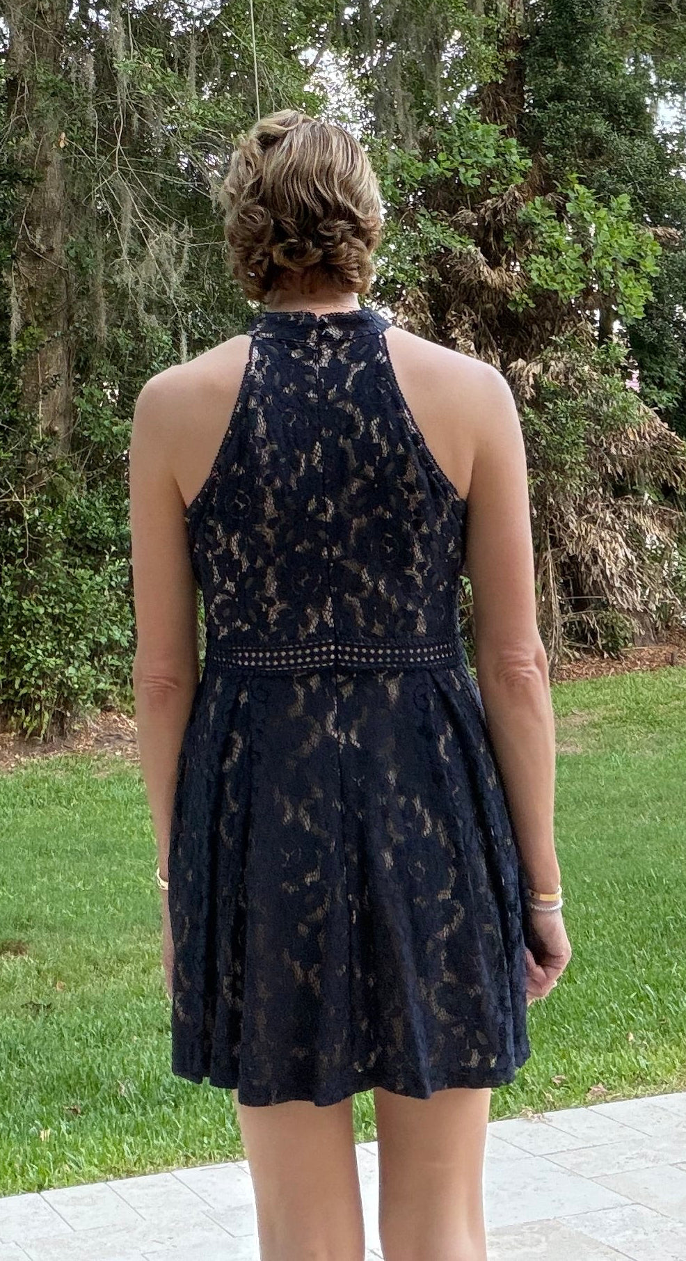 Altar’d State Lace Halter Dress- size Large