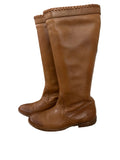 Frye tall leather boots (tan) - size 7