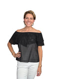 Heather Off Shoulder Top- size small