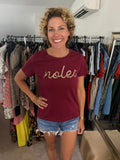 Stewart Simmons sequin “Noles” tee Size XS
