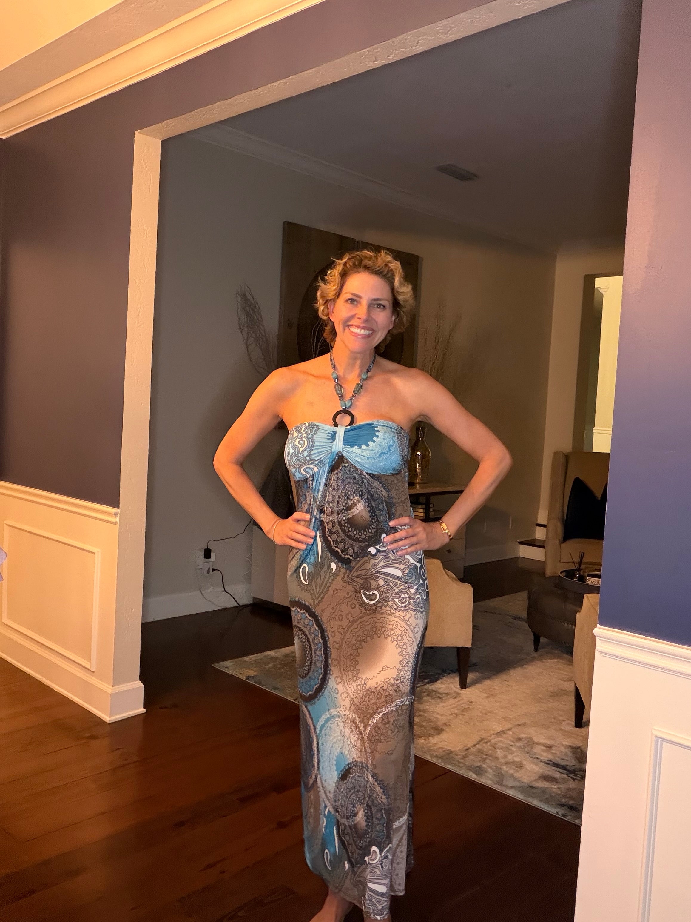 Kisses & Hugs Halter Maxi Size Small
