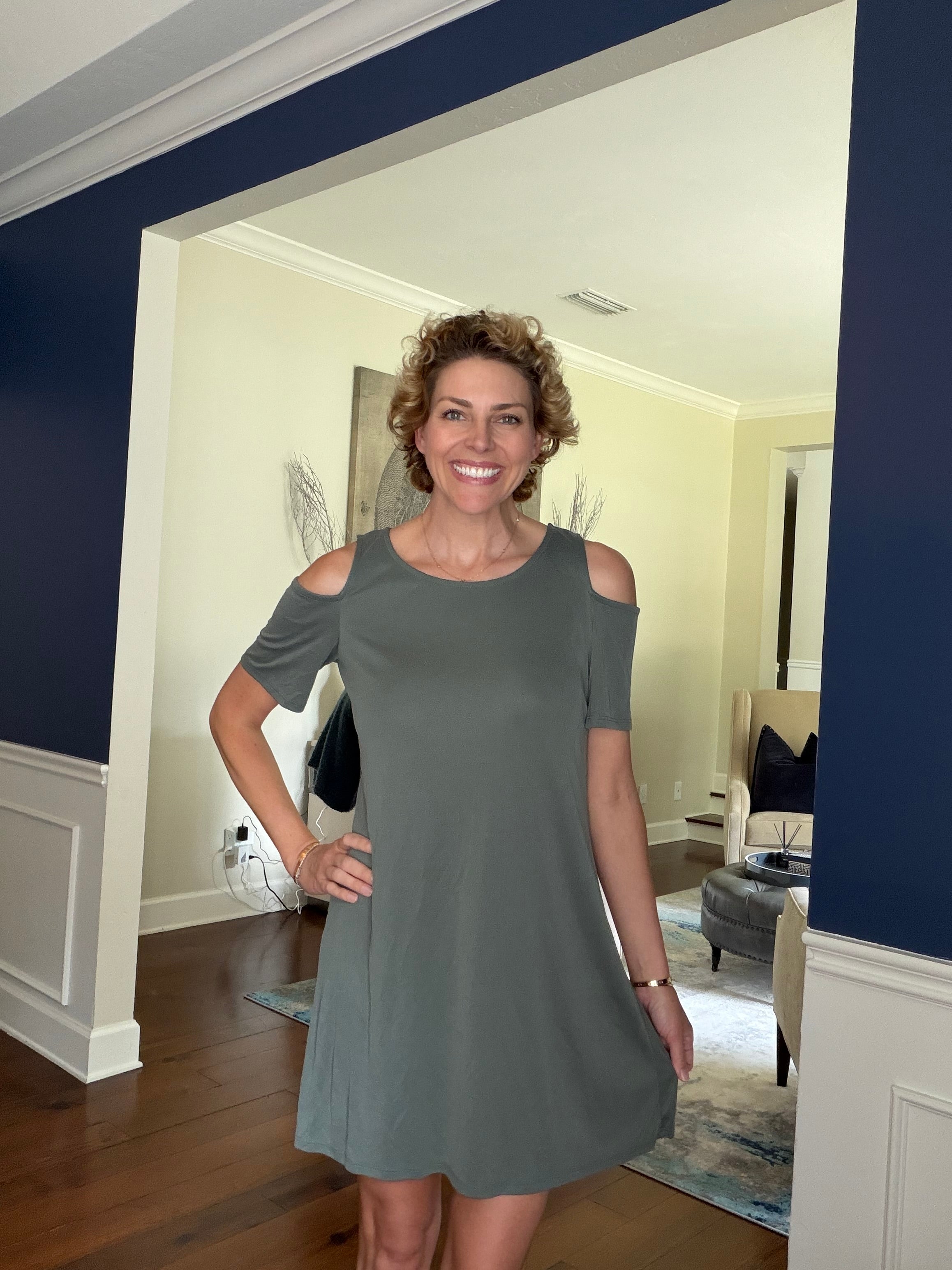 Spirit of Grace Cut out shoulder Dress Size Medium