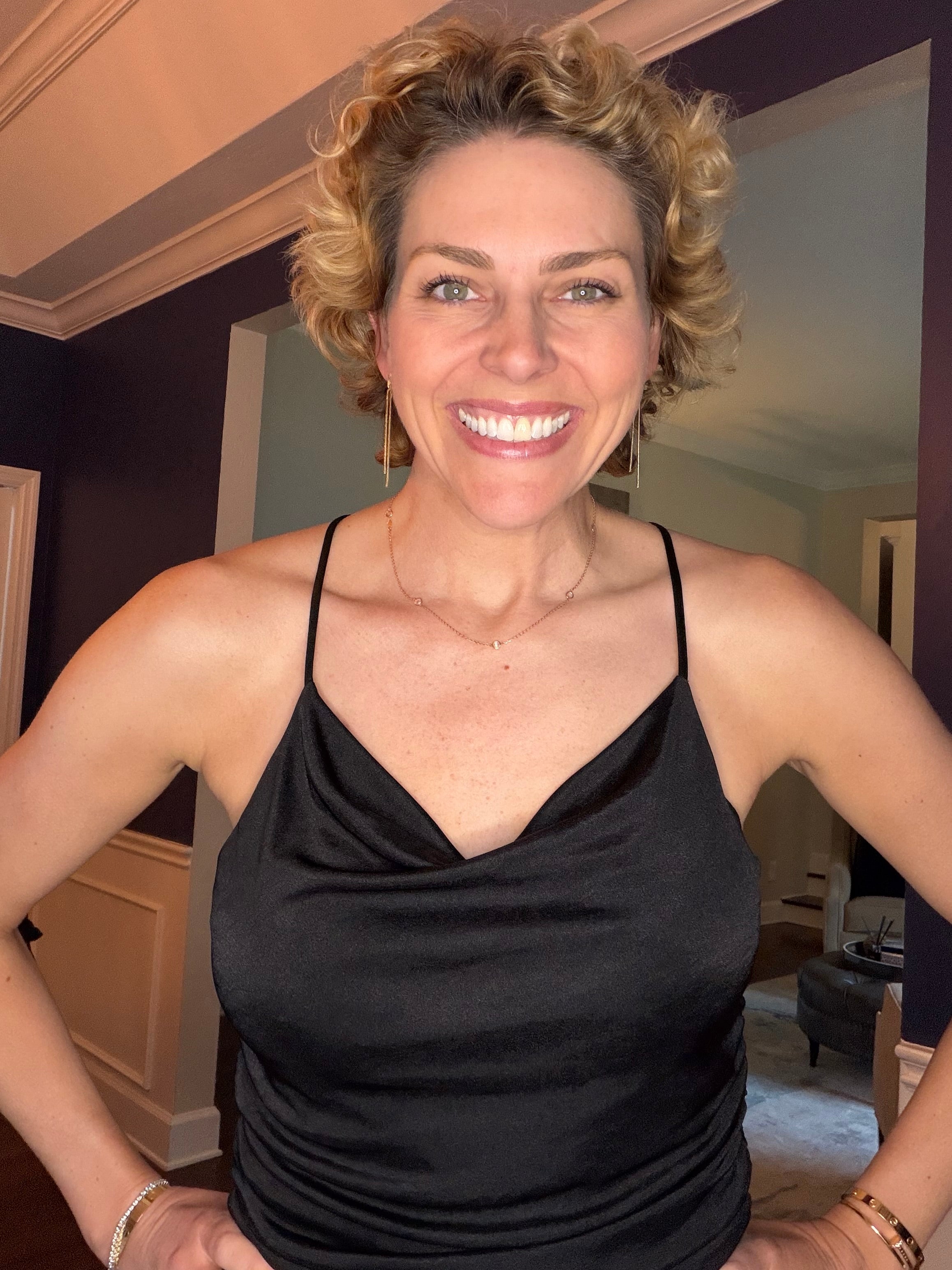 Express Size Medium Sexy Black Slouch Racerback Tank