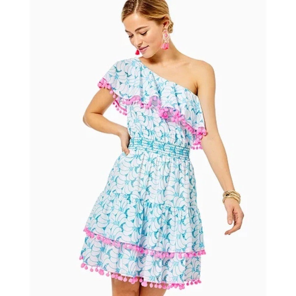 Lilly Pulitzer Addilyn One Shoulder Dress Size Small NWT