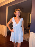 MiAmi Ruffle Tie Back Dress size Small