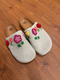 The Sak Flower Crochet Clogs NWOT - size 8