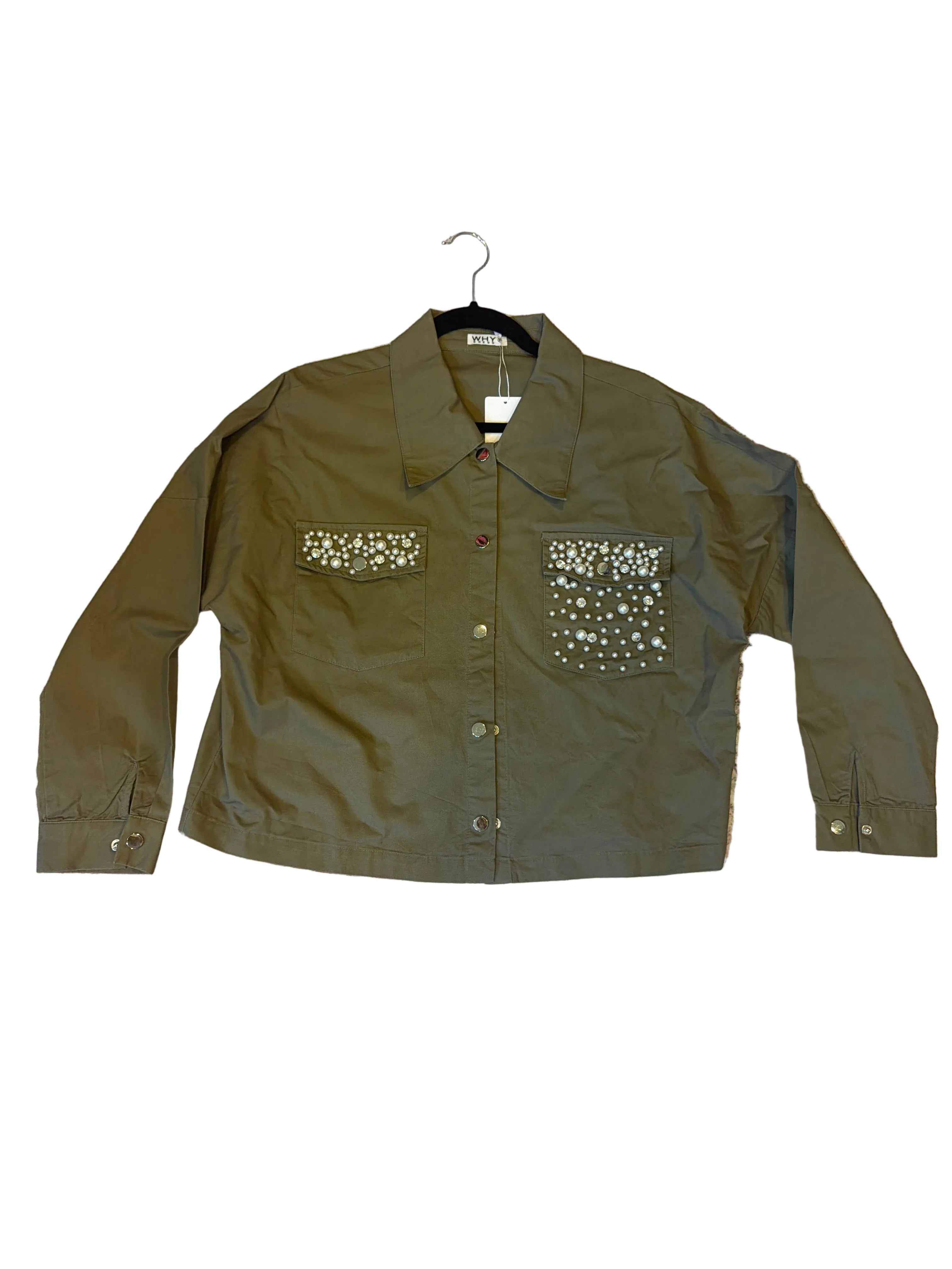 Why Dress Pearl and Diamonds Shacket - size medium