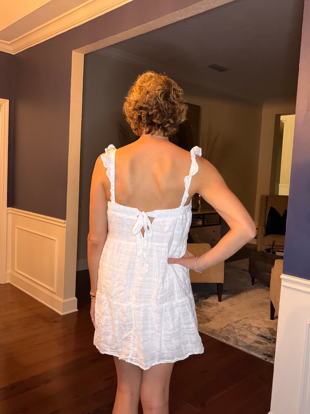 Trixxi Babydoll ruffle Dress Size Medium