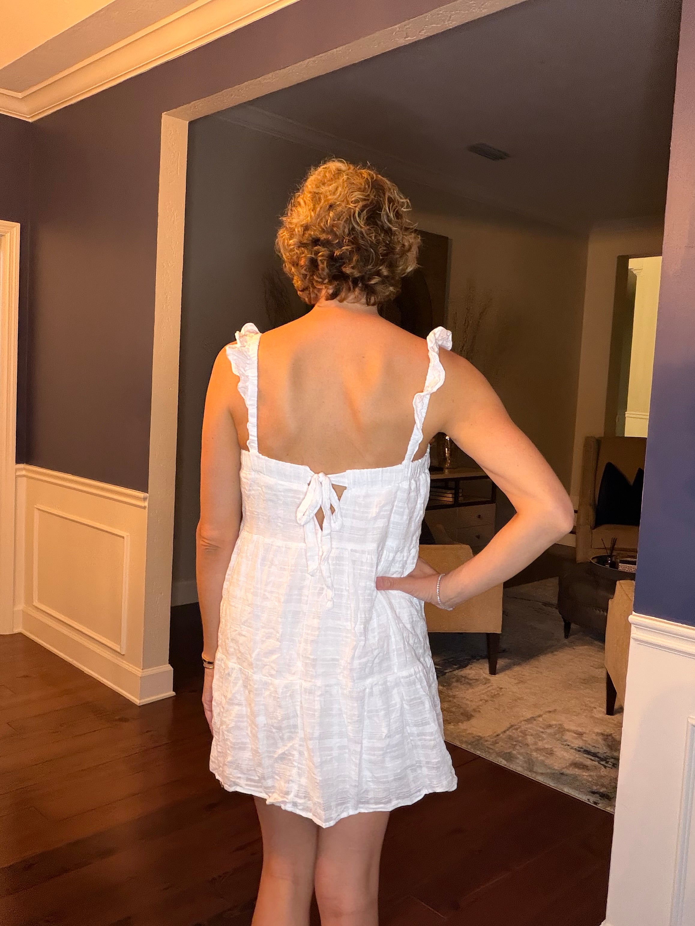 Trixxi Babydoll ruffle Dress Size Medium
