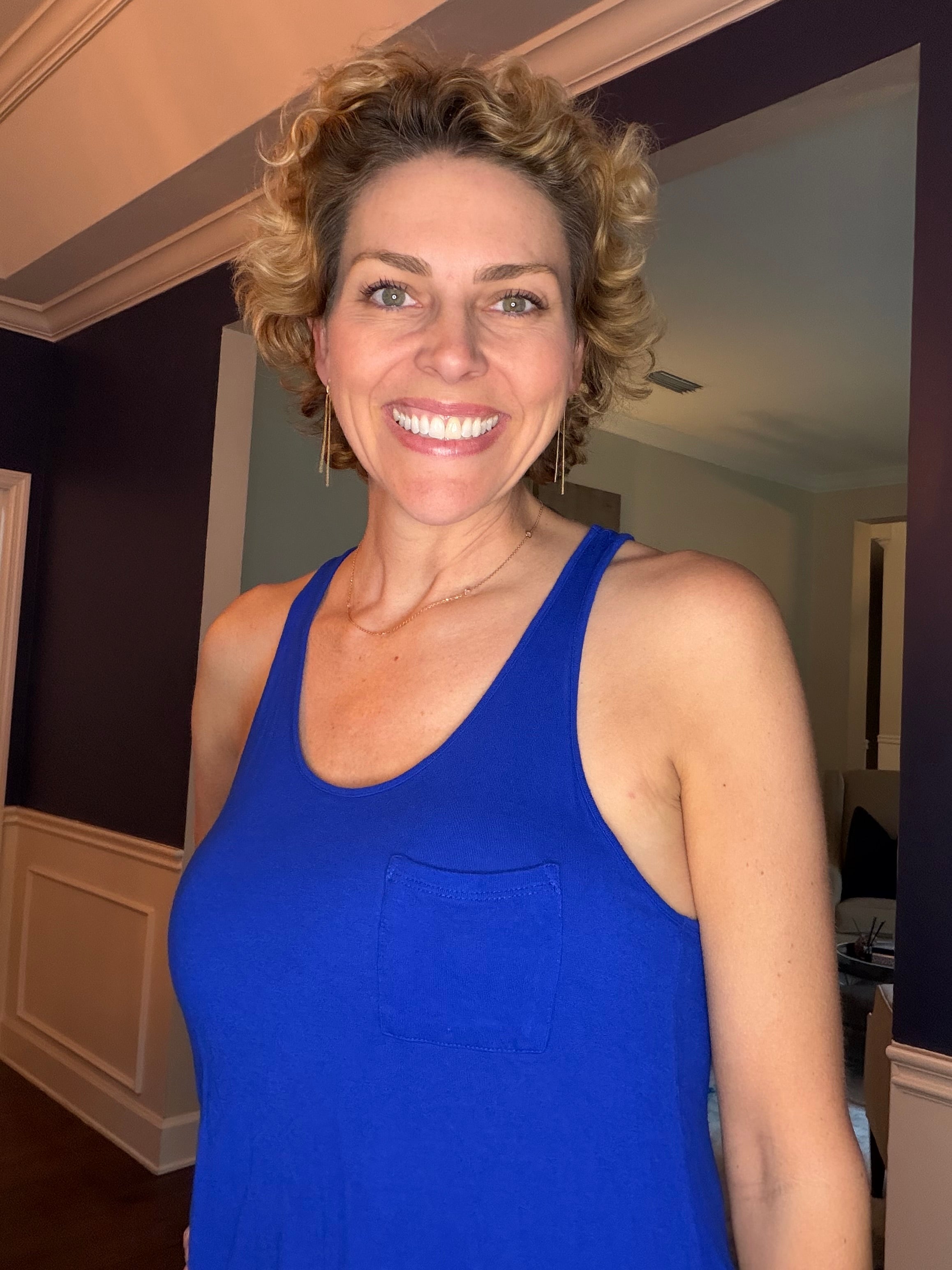 Gap   Royal Blue Racerback tank Size Small *fits up to a Medium