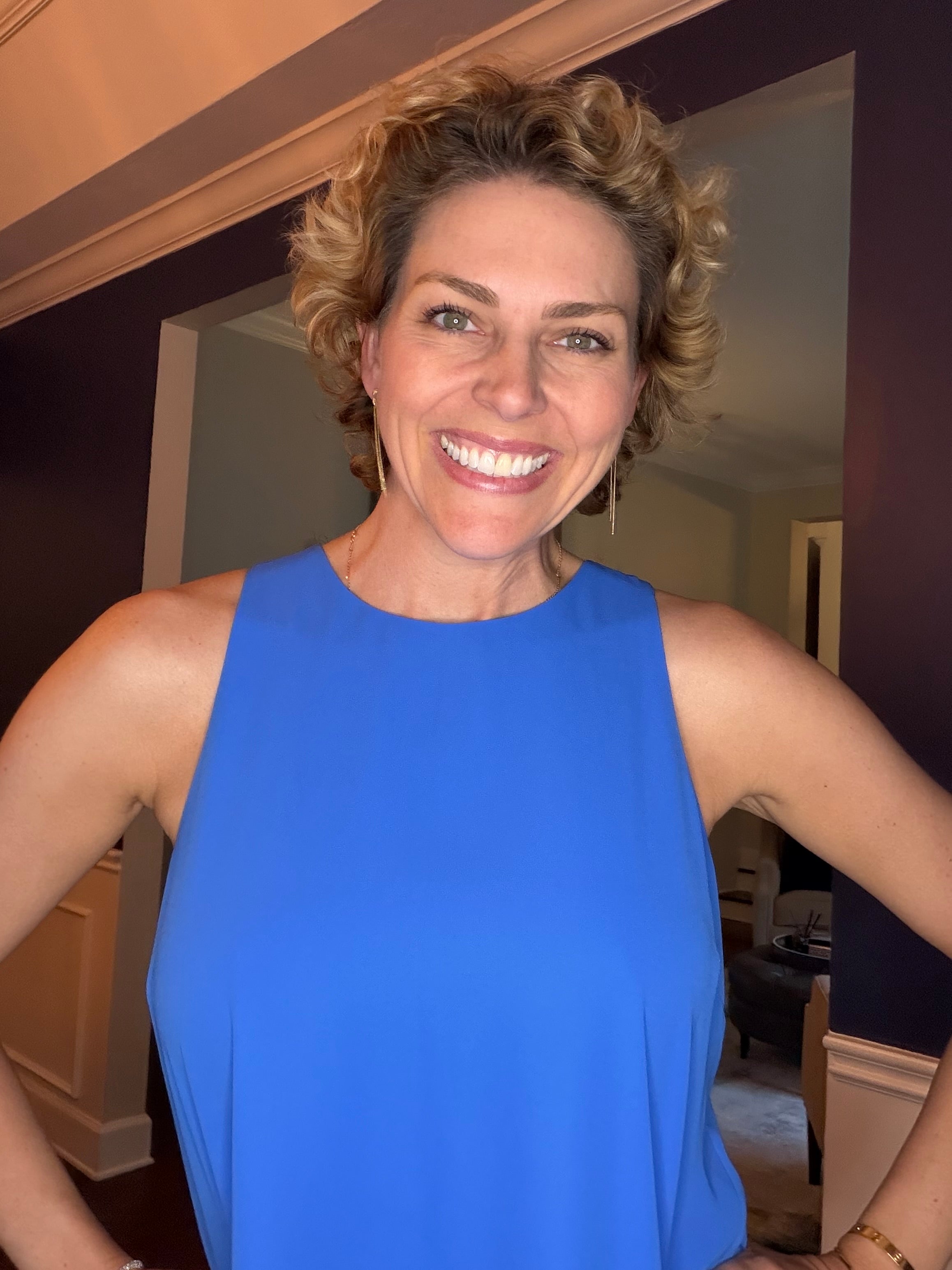 Vince Camuto Blue Tank Size Medium