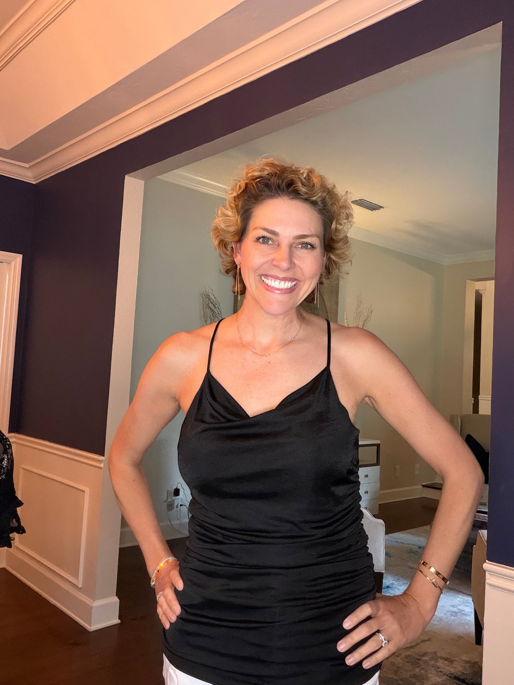 Express Size Medium Sexy Black Slouch Racerback Tank