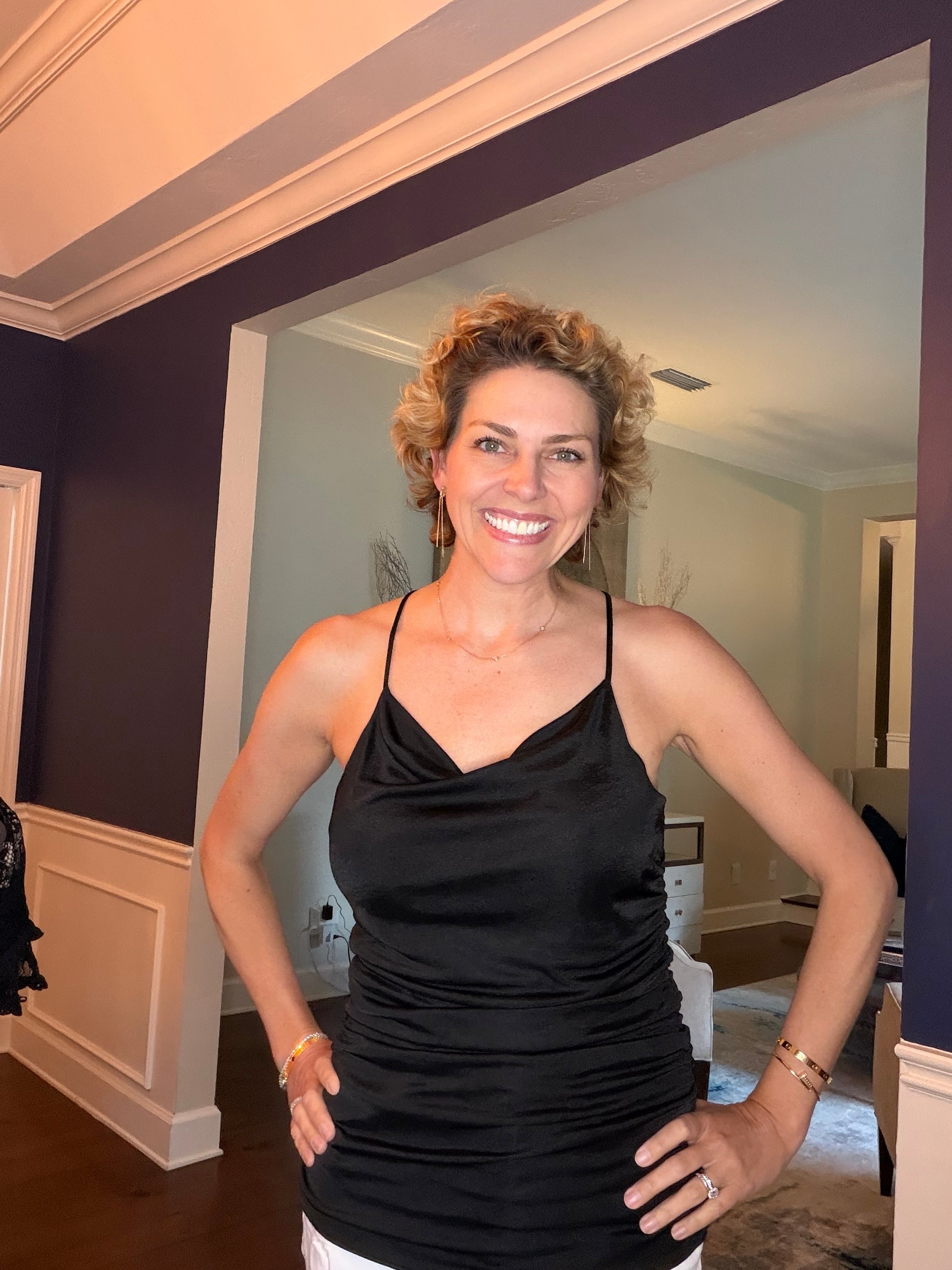 Express Size Medium Sexy Black Slouch Racerback Tank