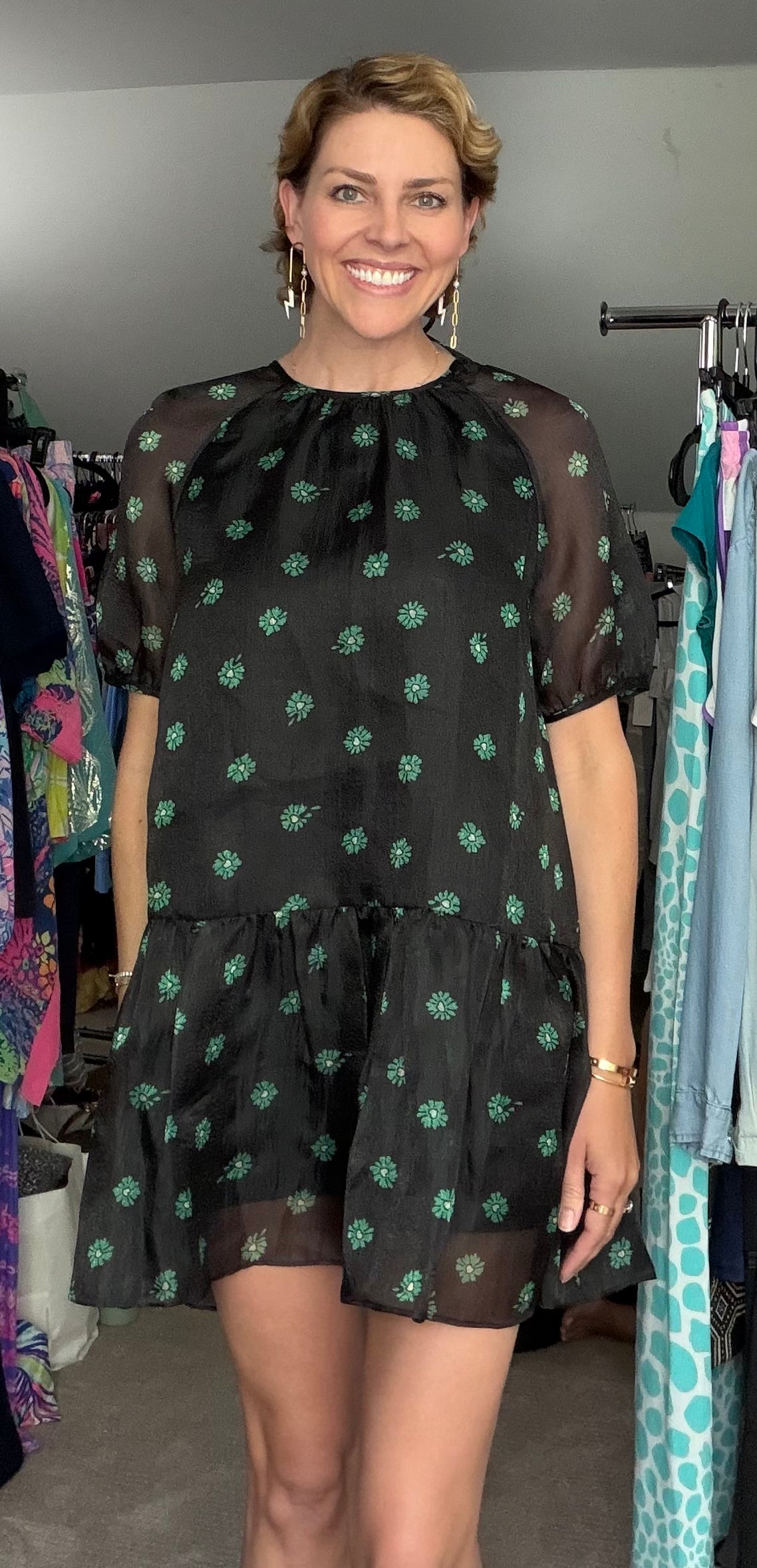 Tout a Coup Embroidered Floral Dress- XS