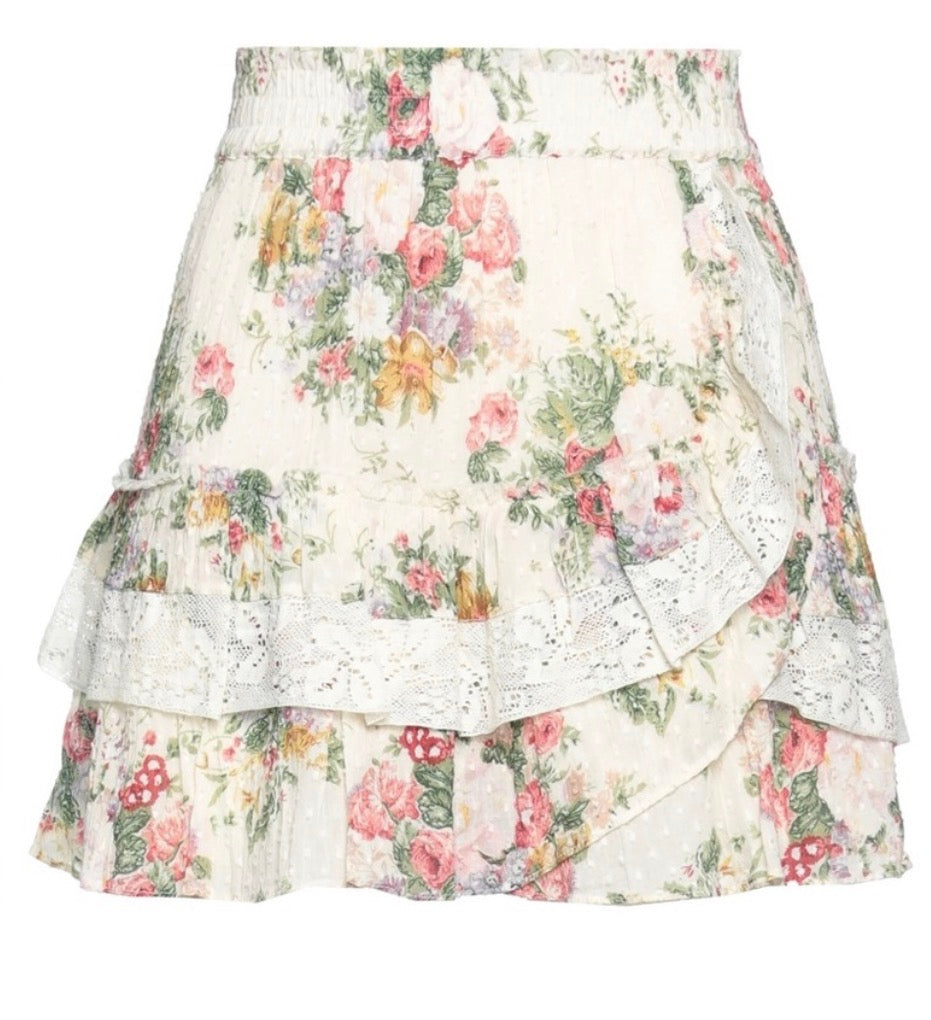 LoveShackFancy Agnessa Mini Skirt NWT - size medium
