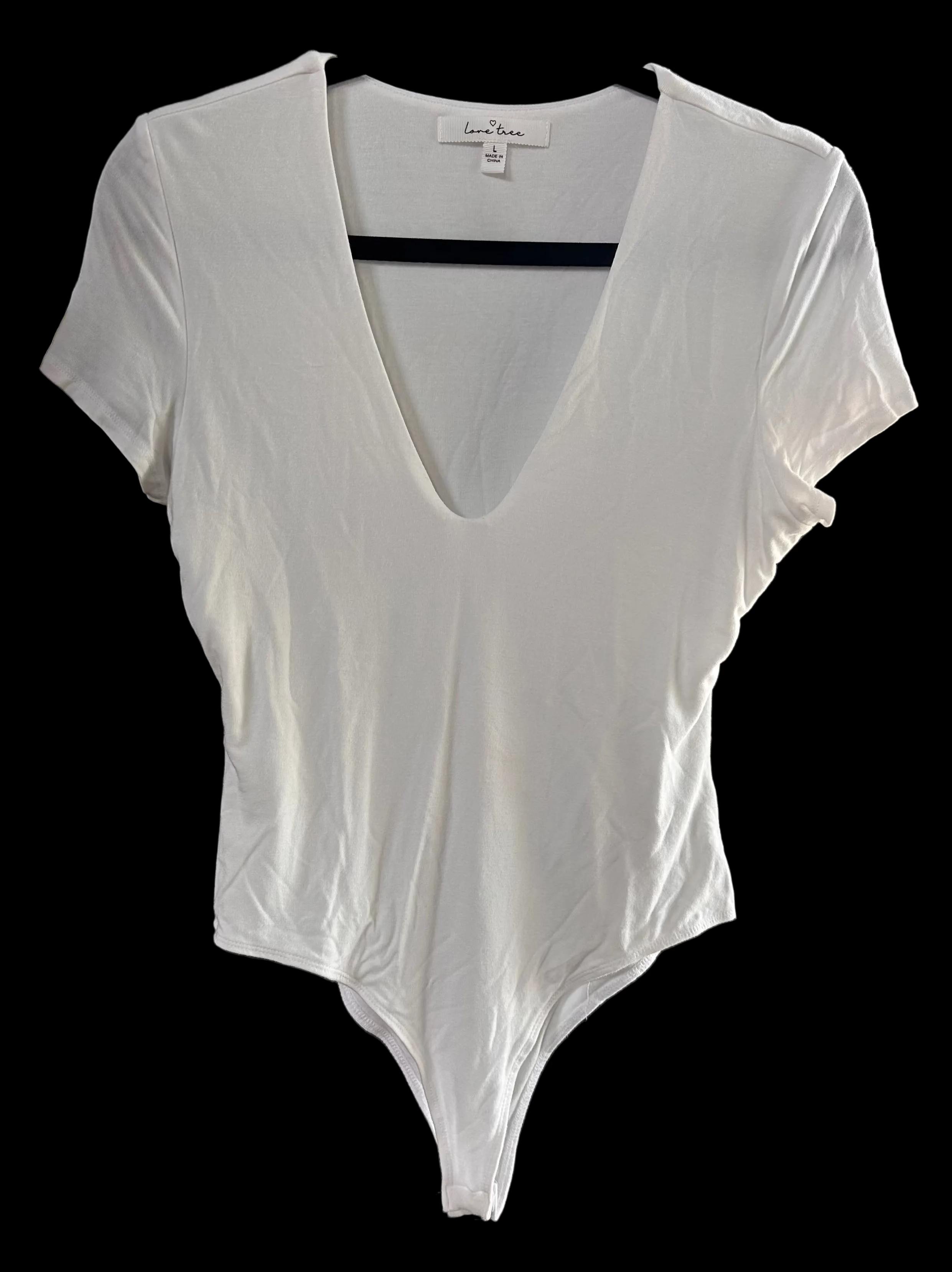 Love Tree Deep V Bodysuit
