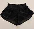 LULULEMON HOTTY HOT SHORTS (size says 4, but measures size 2) - dark green camo