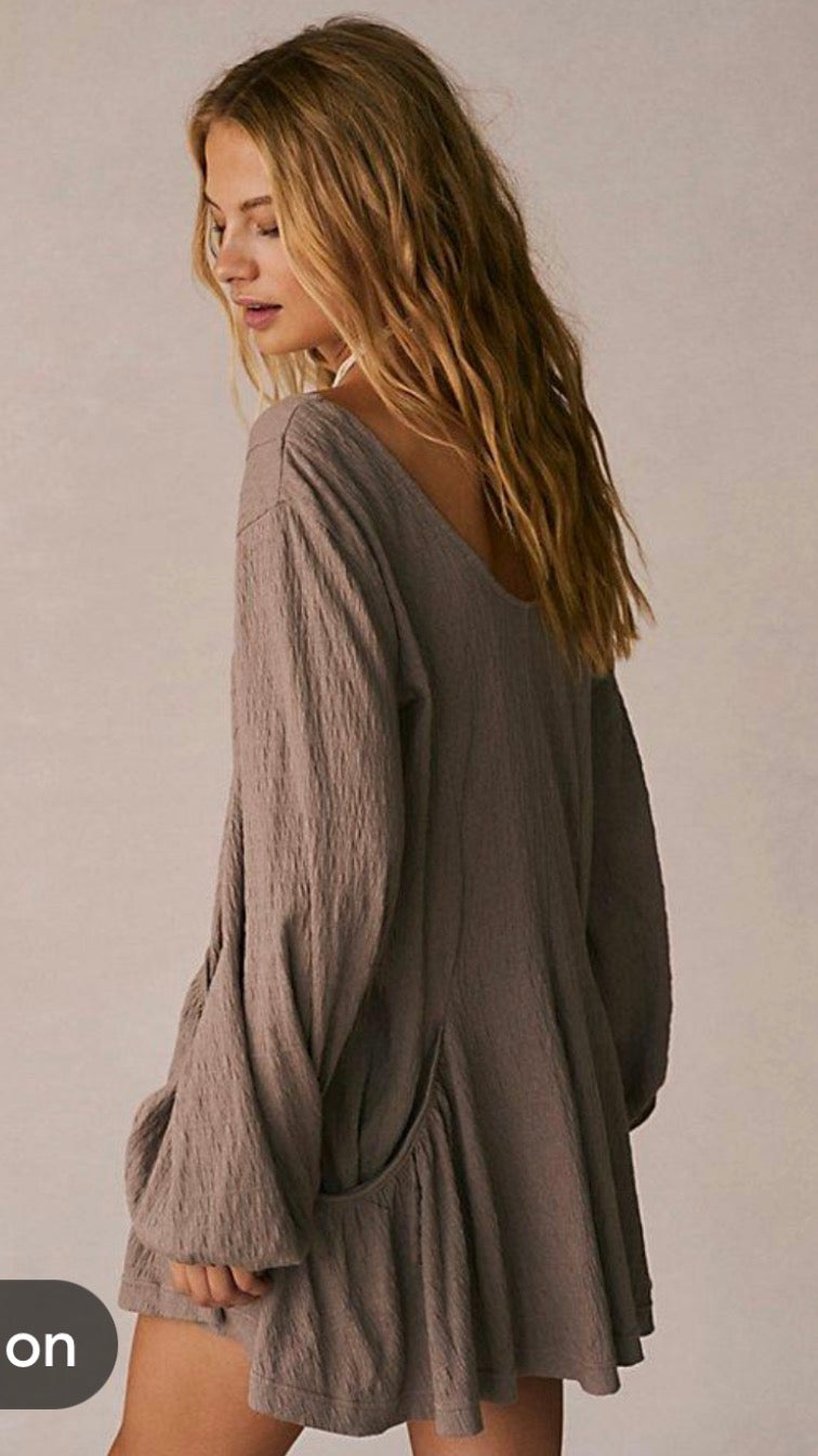 Free People Beach Bayside Mini Dress - size large