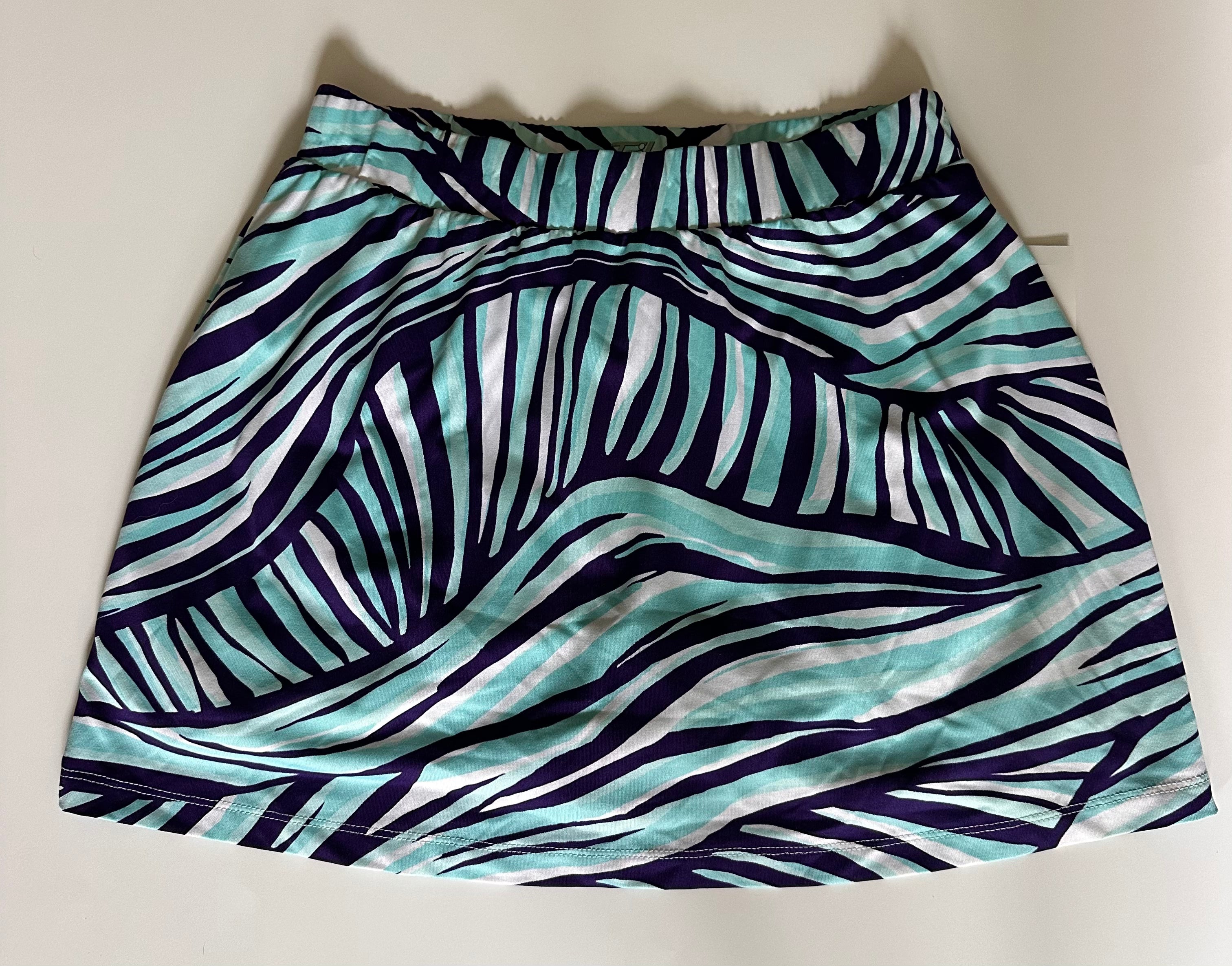 TAIL TENNIS SKIRT (small) purple/aqua/white