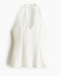 H&M Scalloped Halter Tank NWT - size small