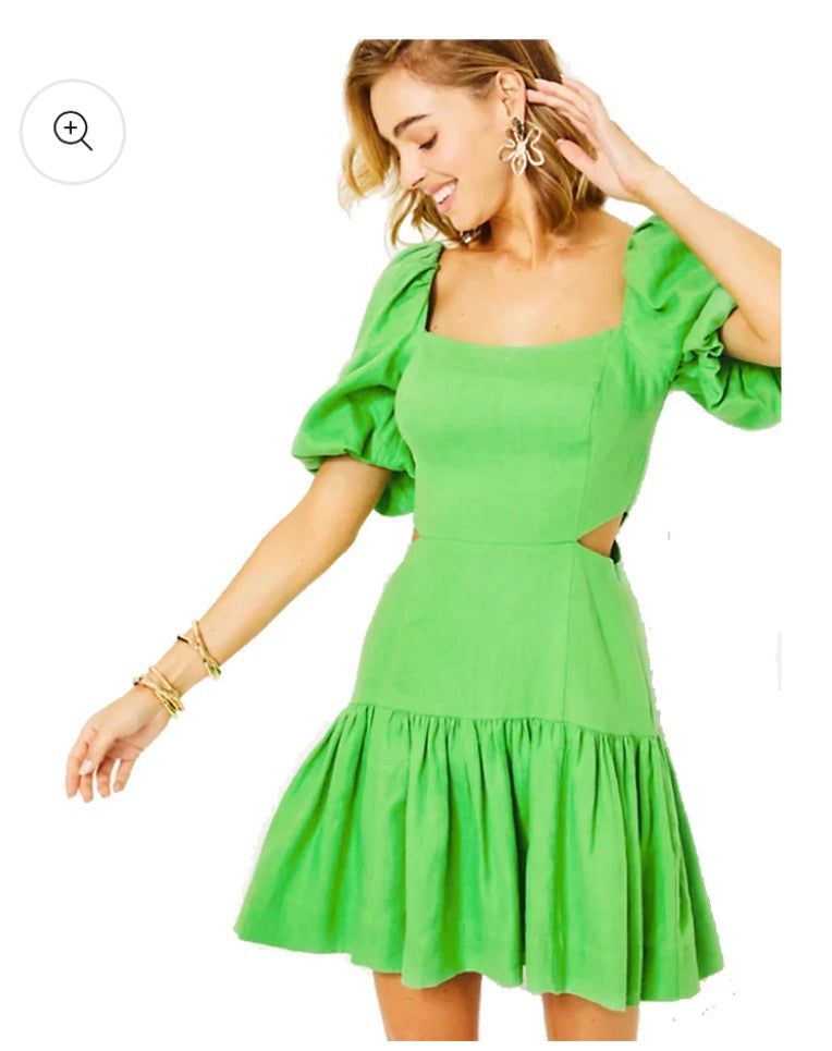 Lilly Pulitzer Kylannie Linen Mini Dress - size 10