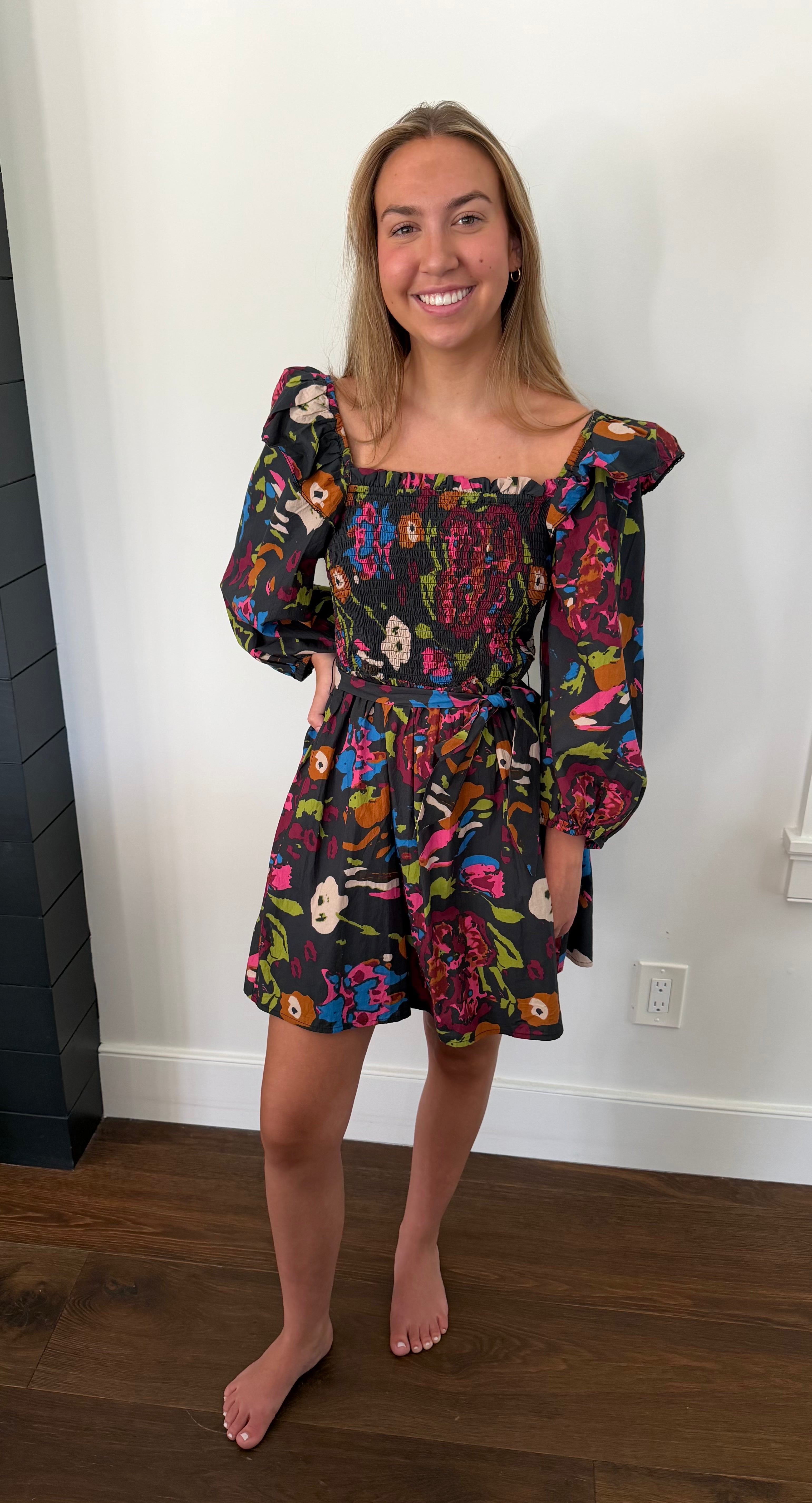 Cleobella Puff Sleeve Dress - size small