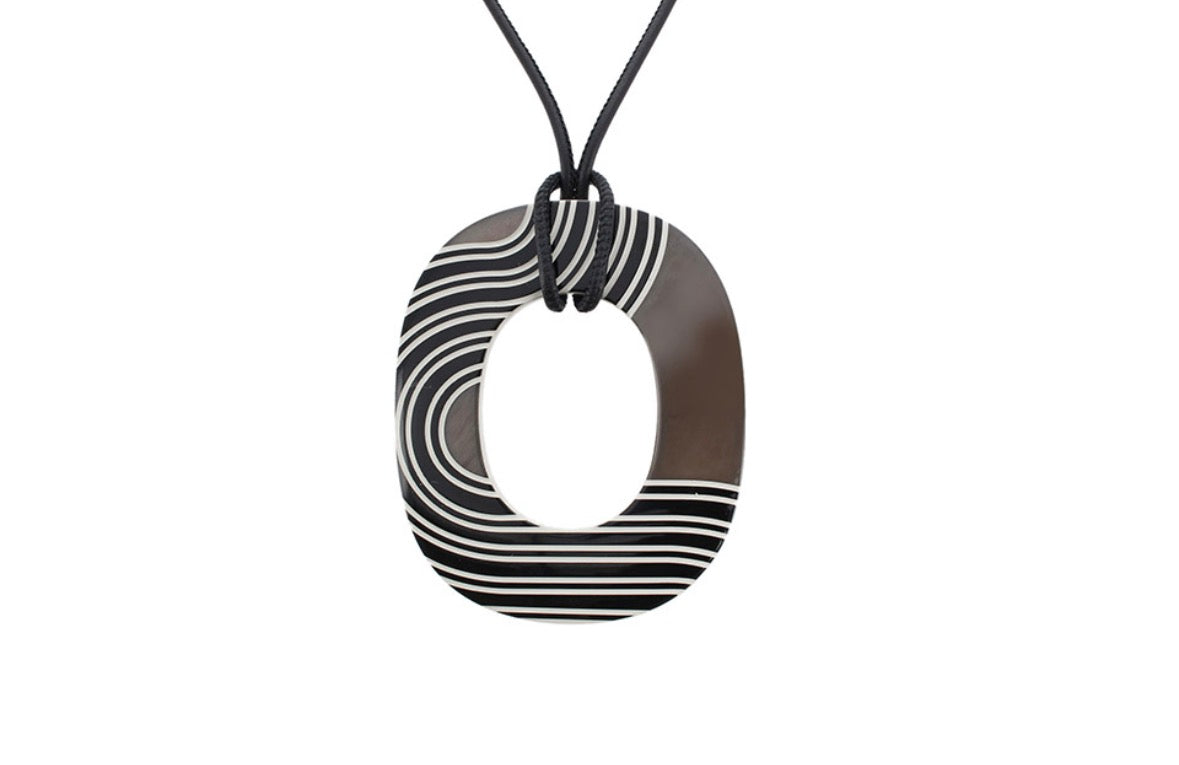 Hermes Lacquer Bone Necklace