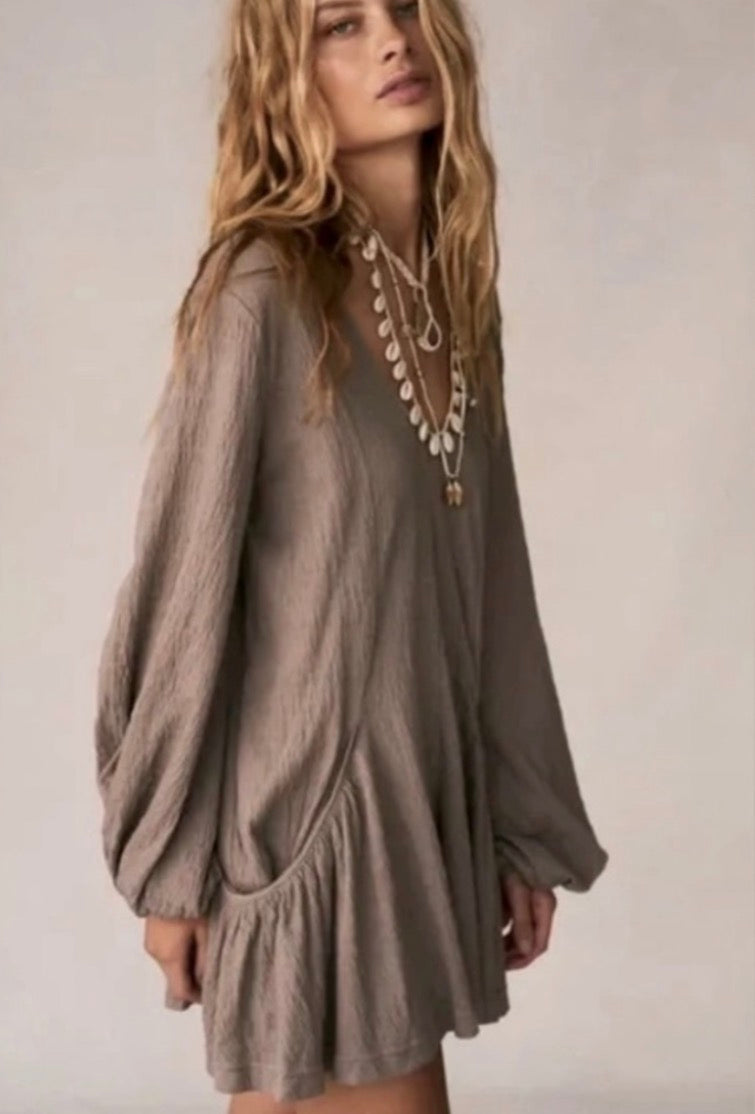 Free People Beach Bayside Mini Dress - size large