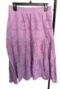 Aqua Eyelet Skirt - Size Medium