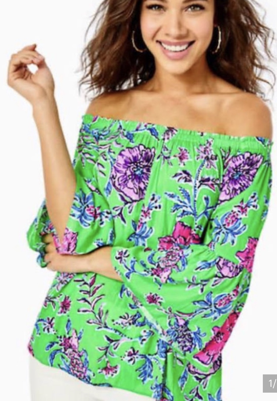 Lilly Pulitzer Nevie Off Shoulder Top