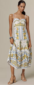 Farm Rio Sicily Printed Midi Dress NWT - size XXS (REED Charitable Foundation)
