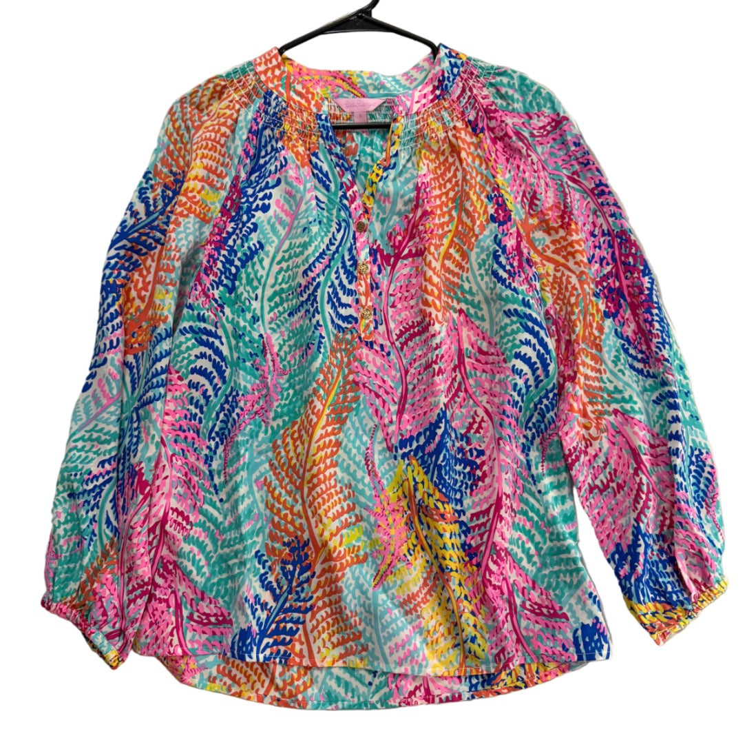 Lilly Pulitzer Elsa Silk Top - size small