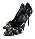 Gucci Horse bit Satin Pumps - size 10B