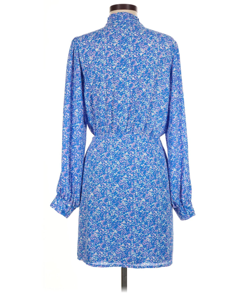 Aqua Long-sleeve Side Tie Dress - size large