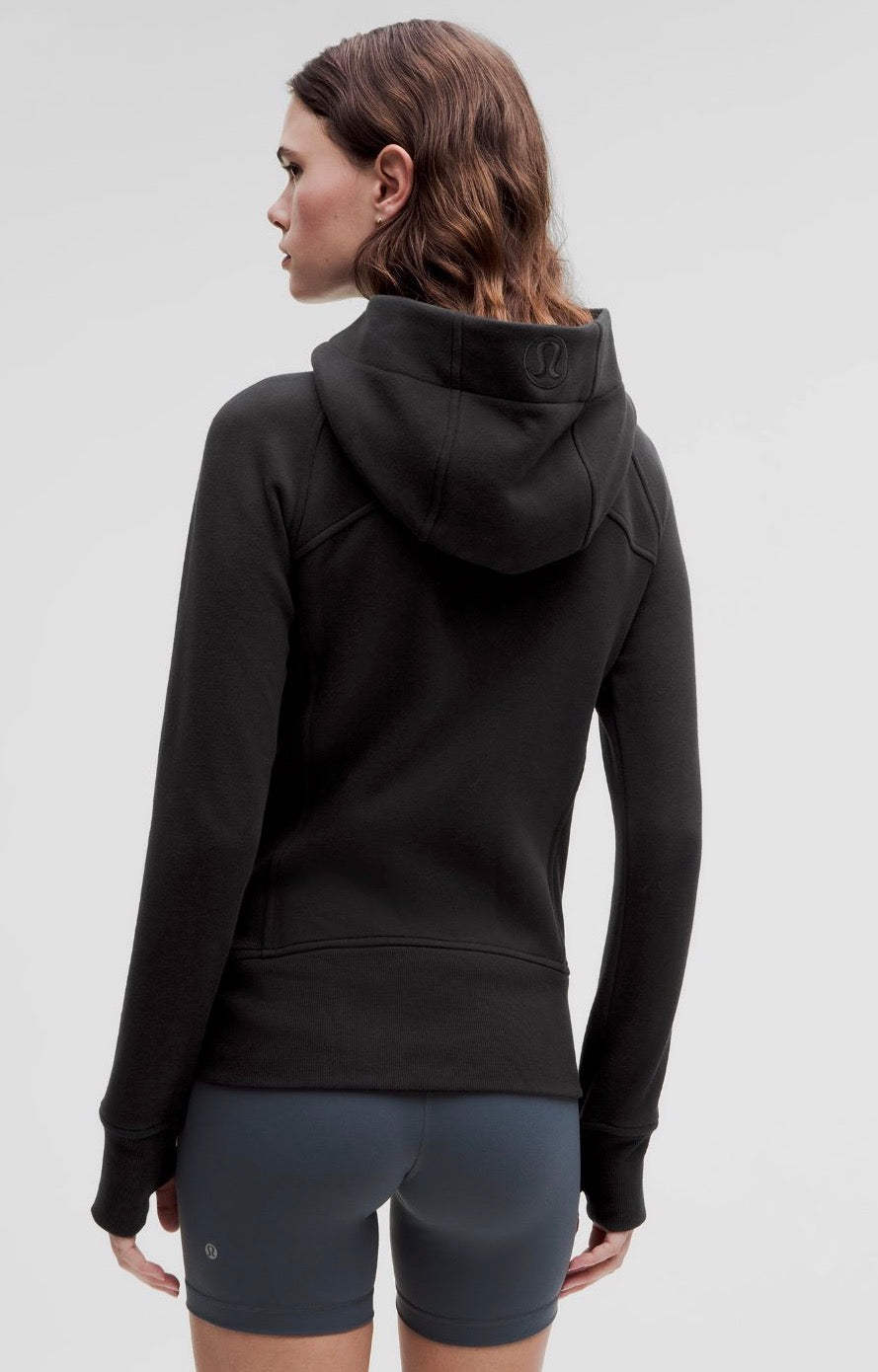Lululemon Scuba Hoodie Full Zip - size 8 (Black)