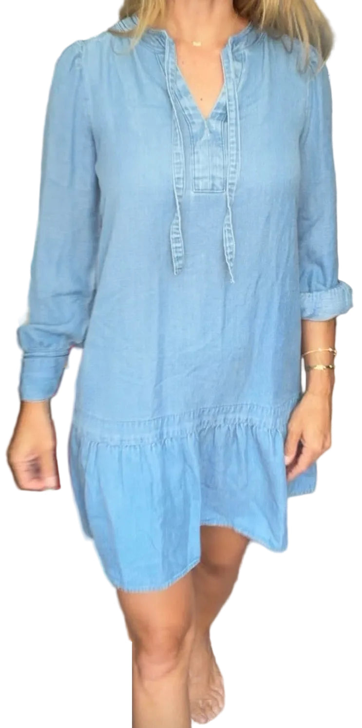 Loft Chambray Dress - size small