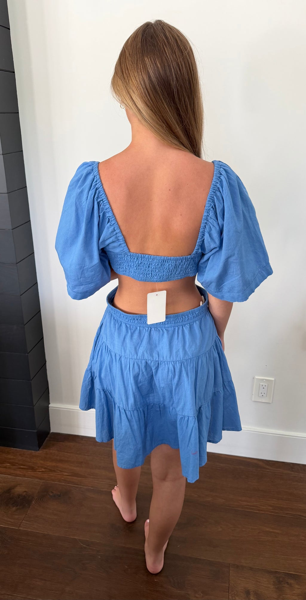 Free People Cutout Babydoll Dress - size small