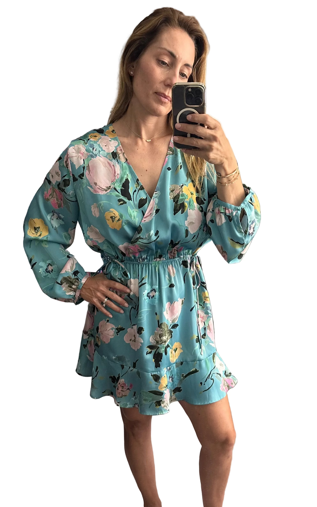 Zara Silk Side Tie Dress- size XL