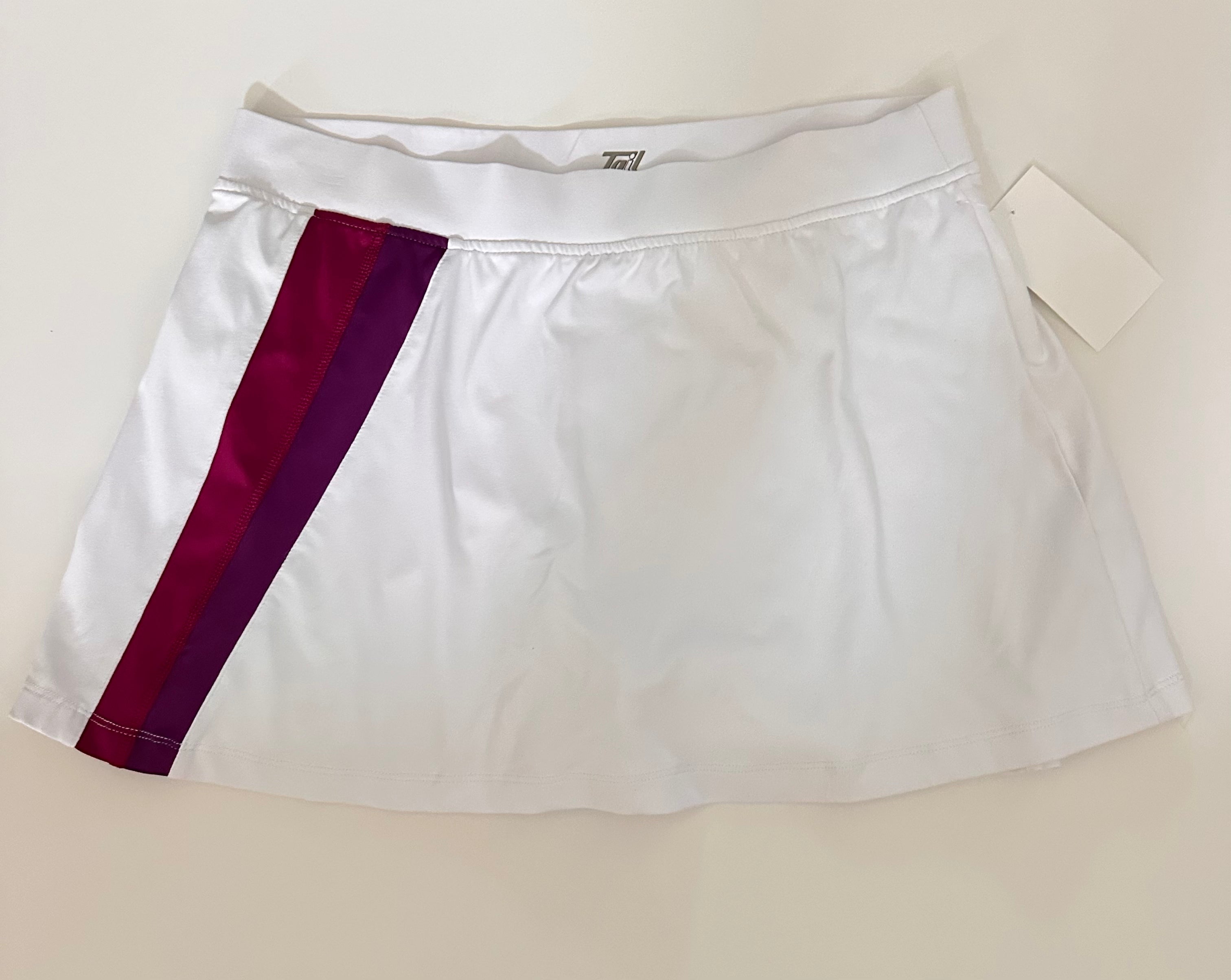TAIL TENNIS SKIRT (medium) white/purple