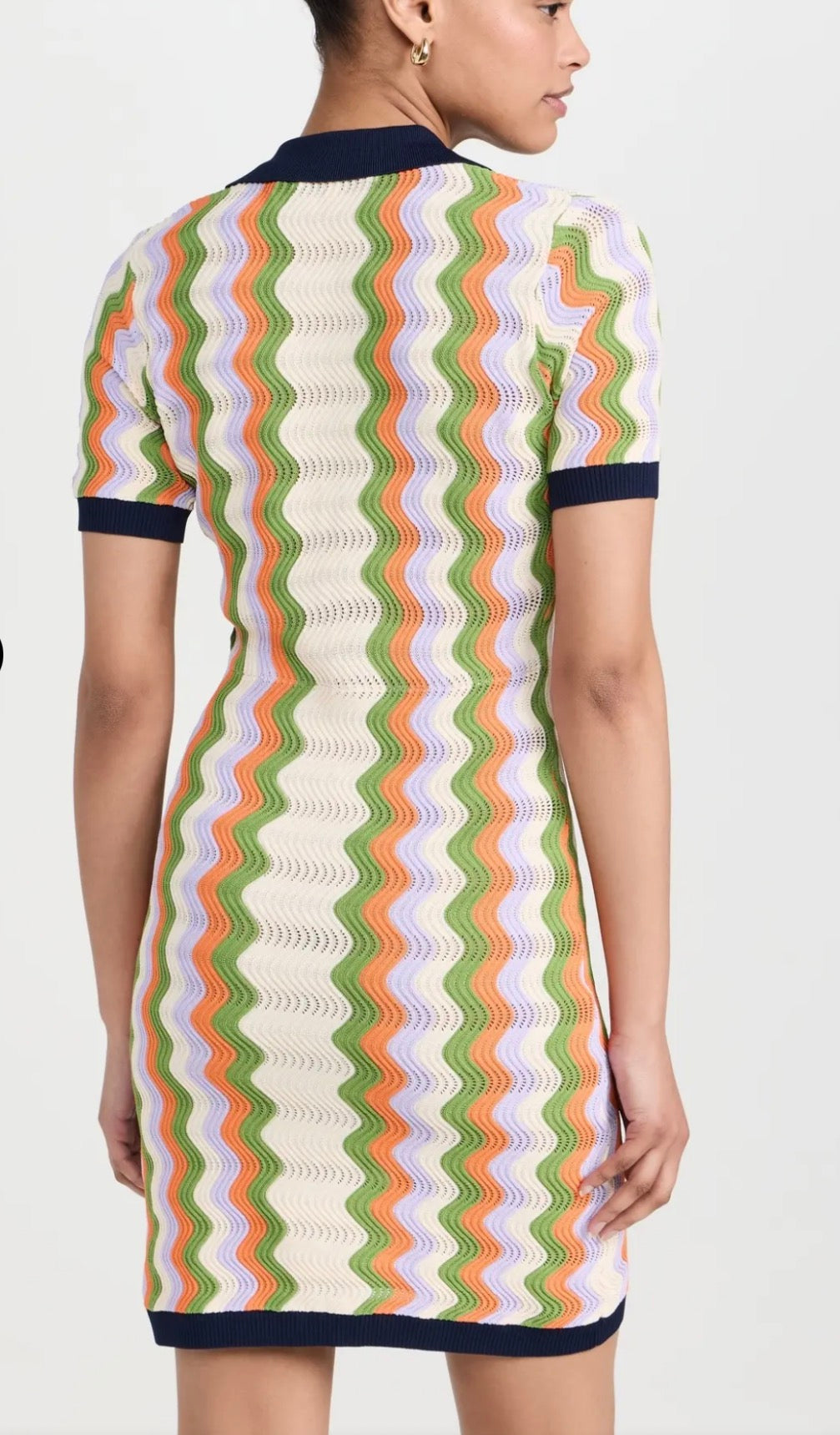 English Factory Wavy Striped Dress - size large