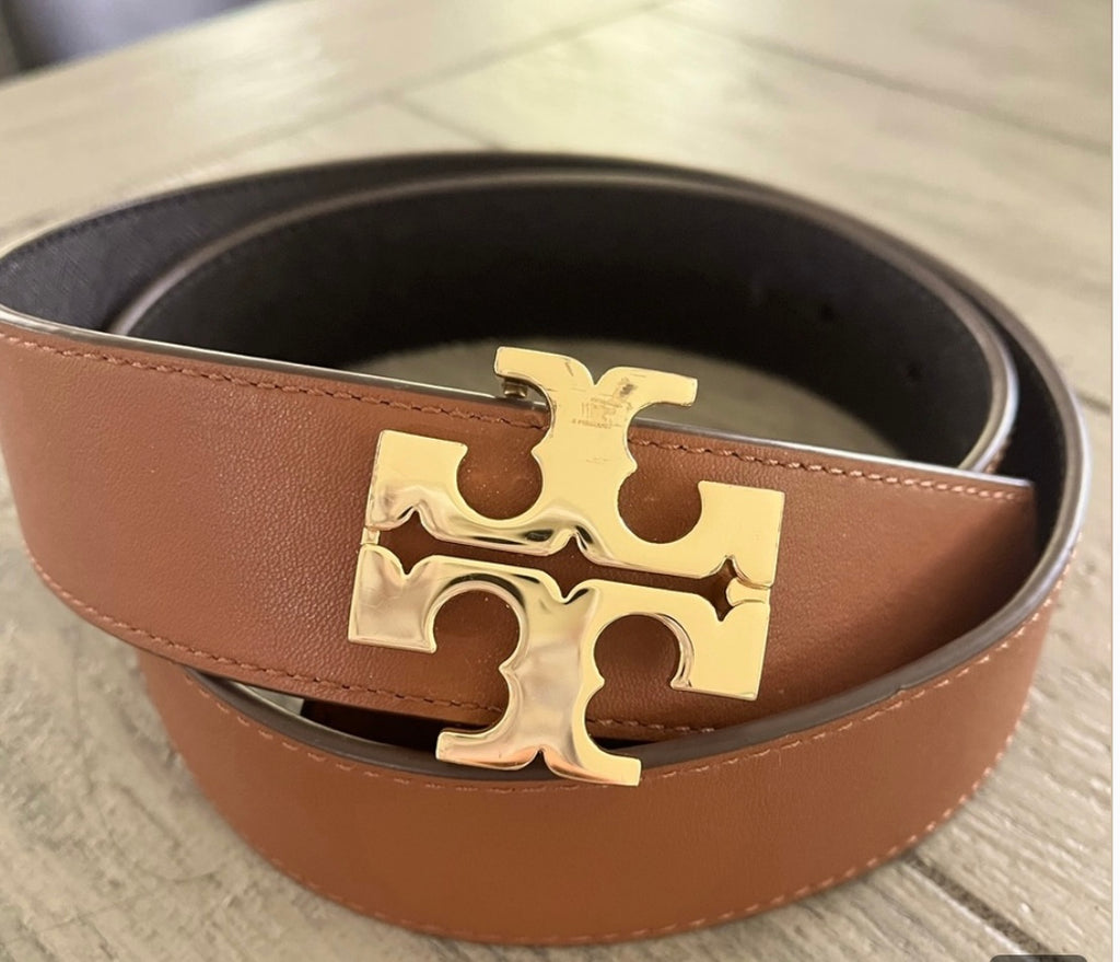 TORY BURCH MILLER REVERSIBLE LEATHER BELT (26-30")