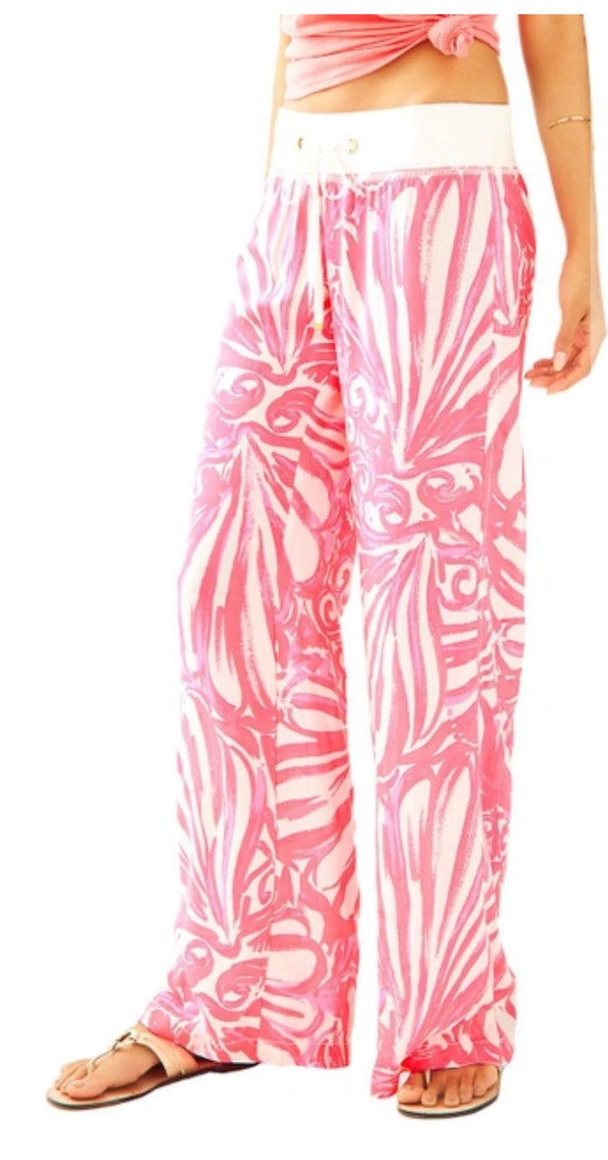 Lilly Pulitzer Linen Beach Pant - size medium/large