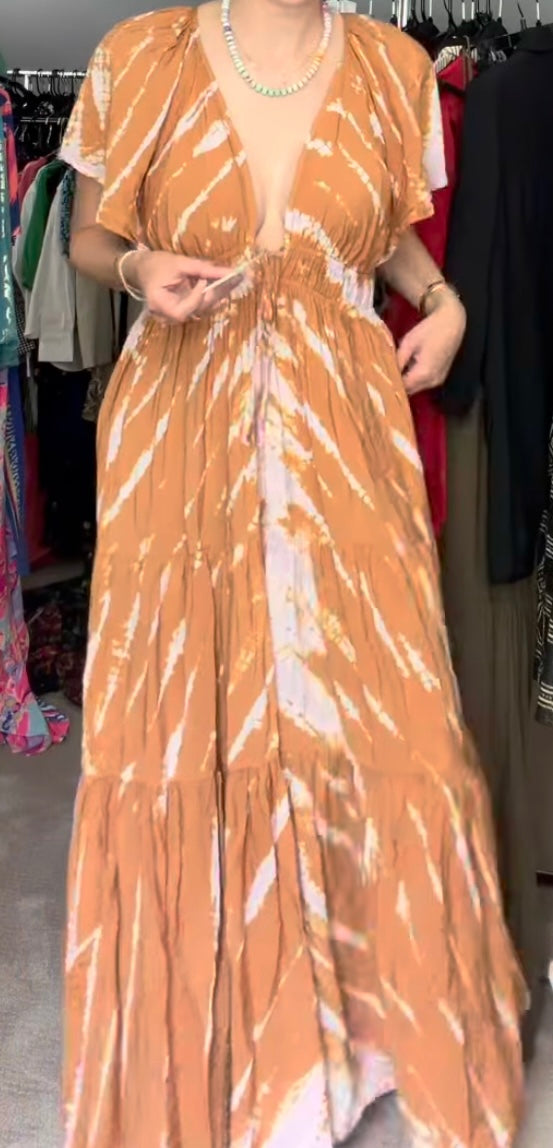 YFB Tie Dye Maxi Dress- size Medium