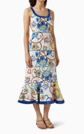 Alexis Zelda Printed Linen Dress - size XS (REED Charitable Foundation)