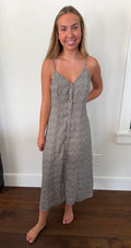 Sienna Sky Button Down Midi Dress - size small