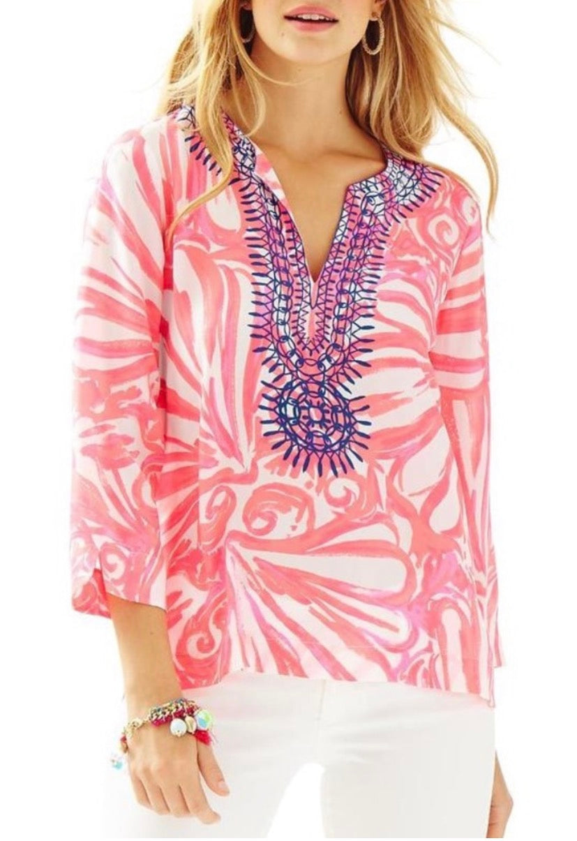 Lilly Pulitzer Amelia Island Tunic - size medium